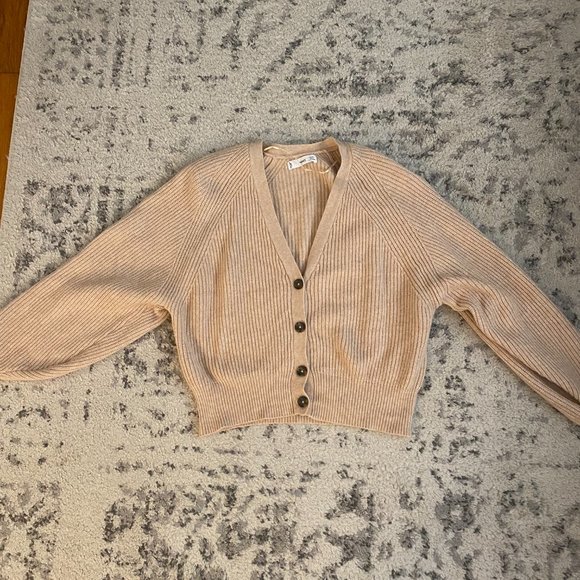 Mango Cream Button-Up Cardigan - Picture 3 of 4